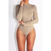 Premium Quality Long Sleeve Basic Jersey Bodysuit For Effortless Versatility