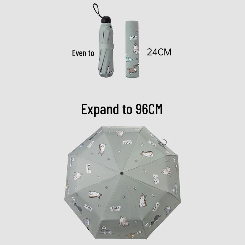 VVC Портативный зонт от солнца/дождя с УФ-защитой