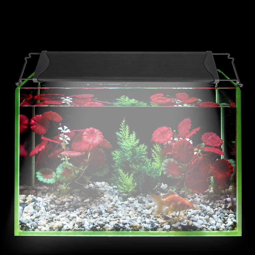 Ultradünne dehnbare Aquarium Aquarium Aluminiumlegierung blau weißes Licht LED Lampe