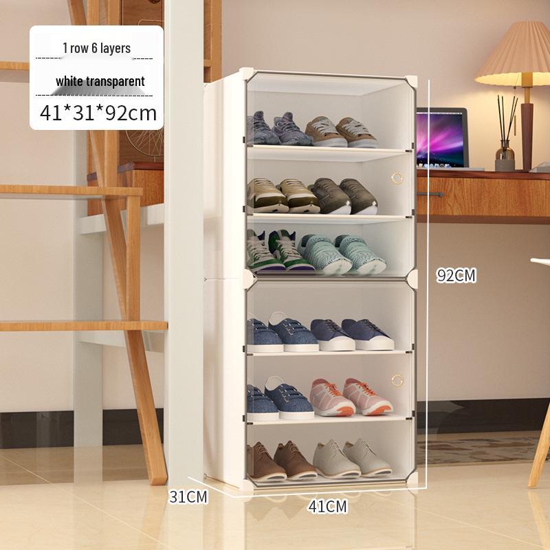 Шкаф для хранения обуви Прозрачный пластиковый органайзер для дверного проема или общежития 40x30x45cm 3560₽