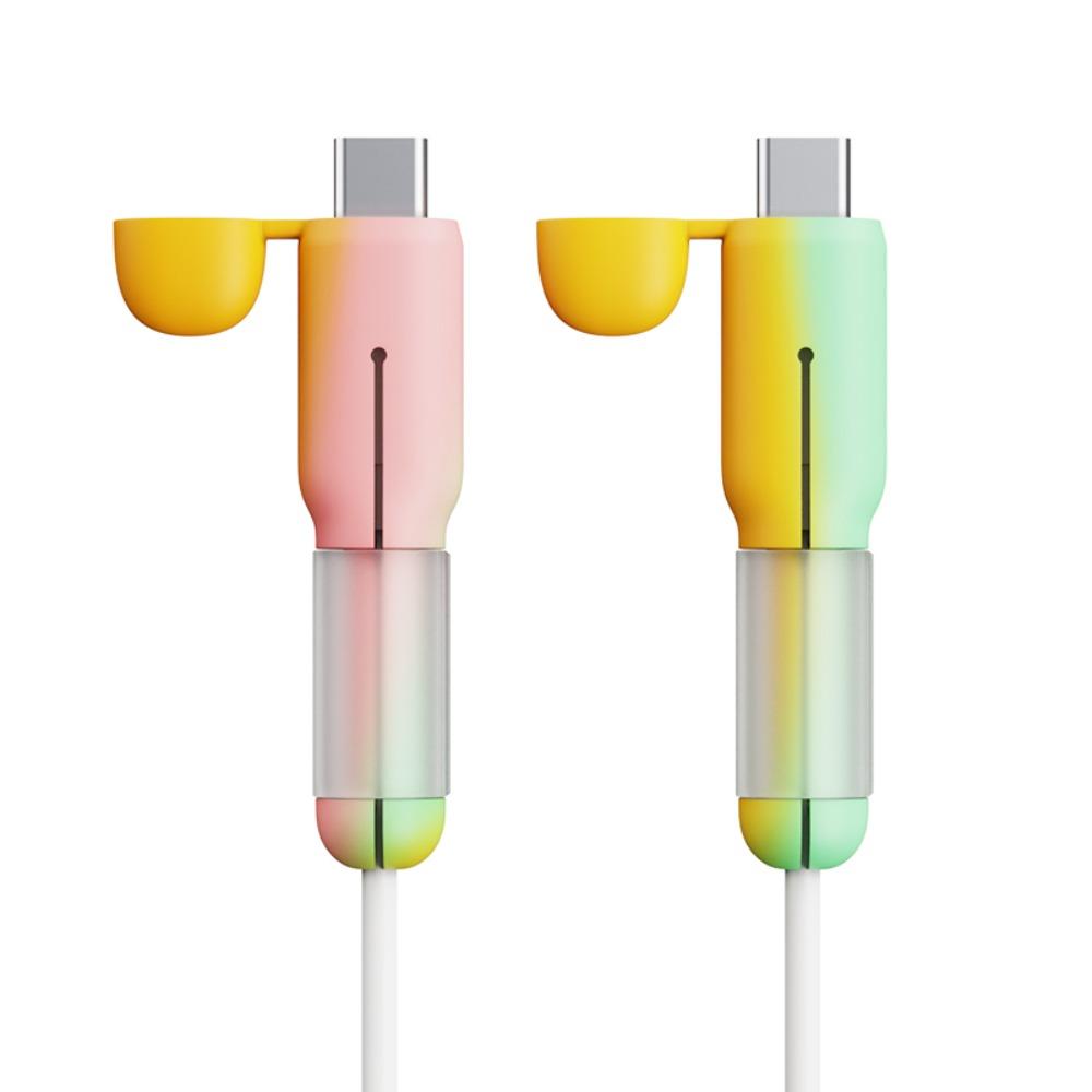 Anti-tear Data Cable Protective Cover Silicone Cord Saver  Data Line Accessories