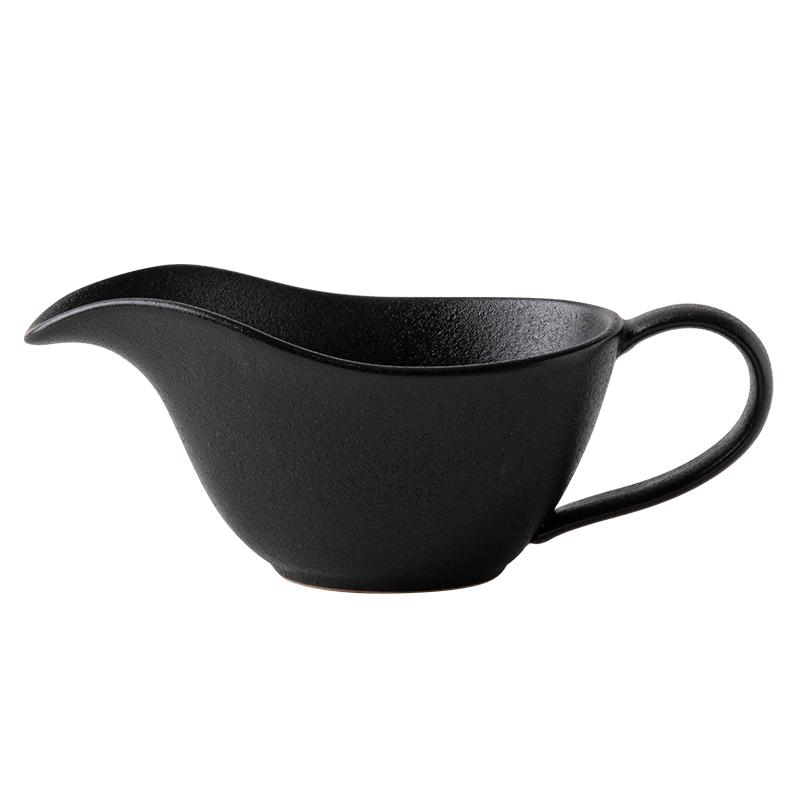 220ml with Handle Gravy Boats Ceramic Gravy Boats Creative Solid Color Design Steak Sauce Pot Household Specialty Tableware