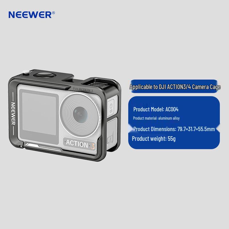 

NEEWER Metal Camera Cage for DJI Osmo Action - Vertical & Horizontal Shooting Protection