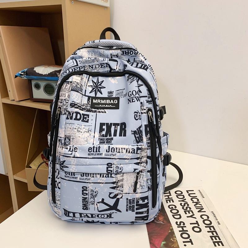 Tide крутой граффити локомотив гендерно-нейтральный студенческий школьный рюкзак ученик средней школы большая вместимость рюкзак в стиле хип-хоп