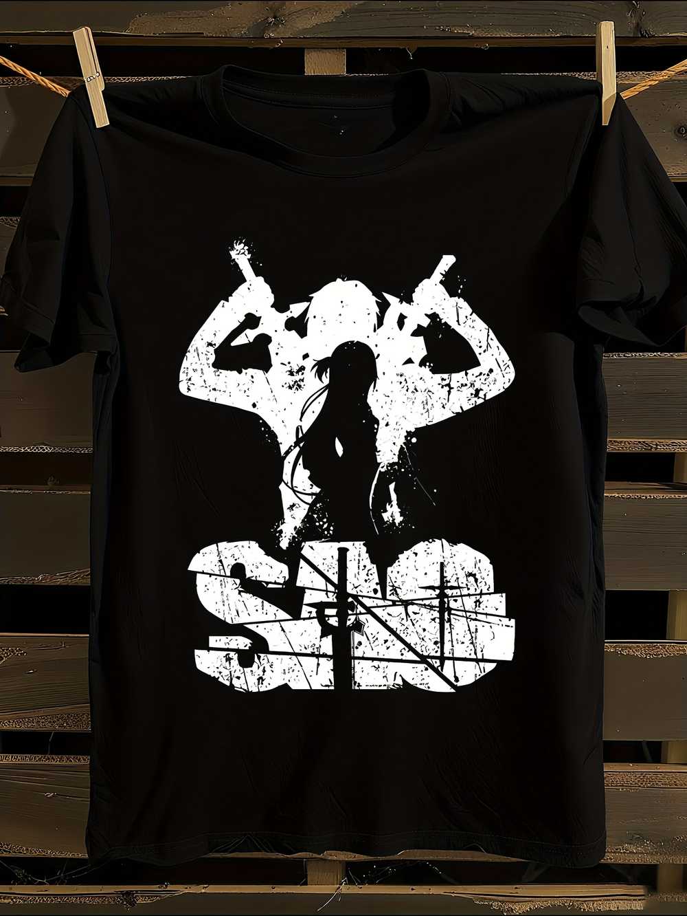 Аниме Графическая Футболка Sword Art Online XXXXL