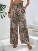Western Women's Versatile Printed Elastic Waist Wide-Leg Pants - 2026 Summer Fashion
