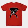Men Black Print T-shirt Blankman Logo (Black) No-Cut Transfer Paper Print Cotton Tshirt