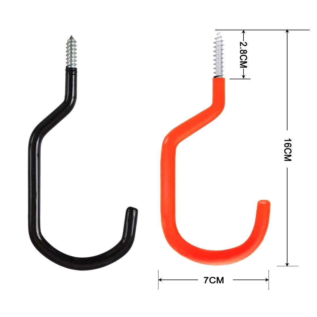 

Heavy-Duty Metal Garage Hooks for Garden Tools & Bicycles Bicycle Hook оранжевый