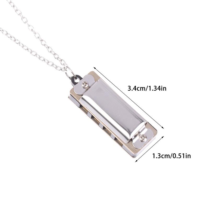 4-Hole 8-Tone Mini Necklace Harmonica Musical Instrument Toys For Kids Children'S Elementary School Entrance Music Toy Gift