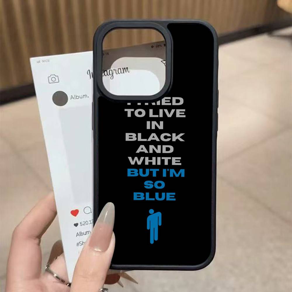 

Hit Me B-BillieS Eilish Hard Plastic Phone Case For Iphone 17 Air 16 15 14 13 12 11 Pro Max PC TPU Ins Case iphone 14 plus