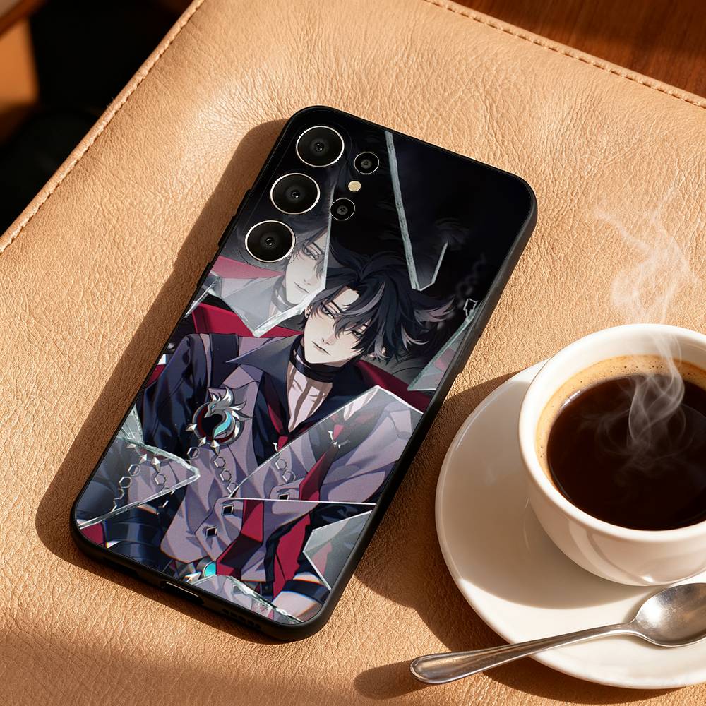 

G-Genshin Impact W-Wriothesley Phone Case For Samsung S26,S25,S24,S21,S22,S23,S30,Ultra,S20,FE,Lite,10,9,Black Cover Samsung S23ULTRA5G
