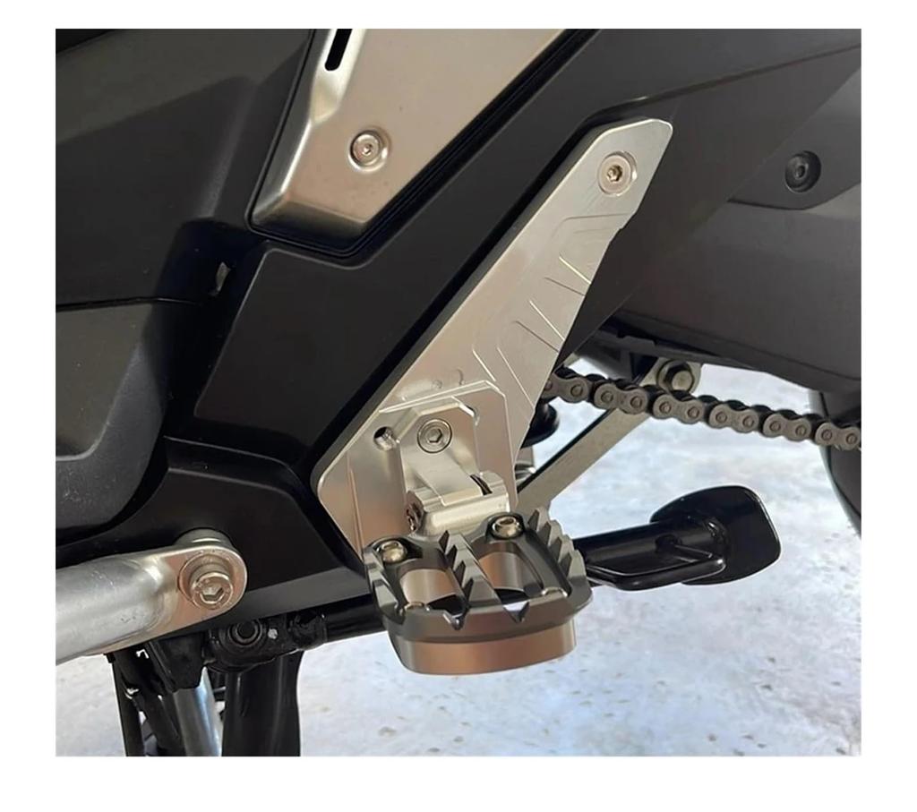 X-ADV 750 2025-2026 Motorcycle Accessories Foot Pegs Pedals Passenger Rearsets Rear Foot Stand Folding Foot Rest X-ADV750(Gray)