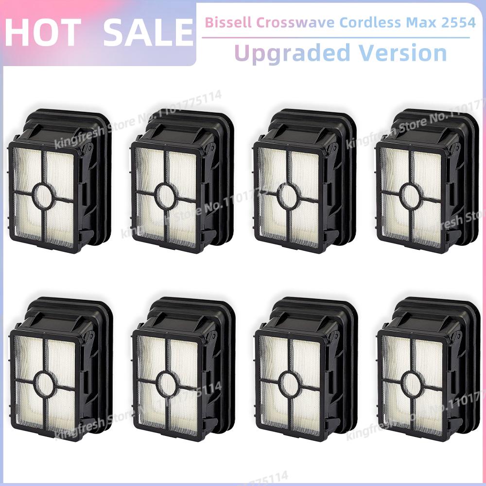 Kompatibel für Bissell Crosswave Cordless Max 2554 2554A 2590 2596 2596B 2596M Walzenbürste Filter