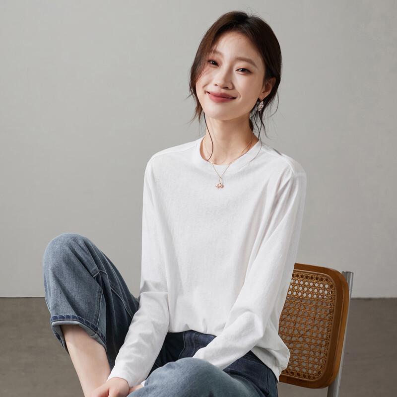 SOFSIL Women s Round Neck Long Sleeve T-Shirt M