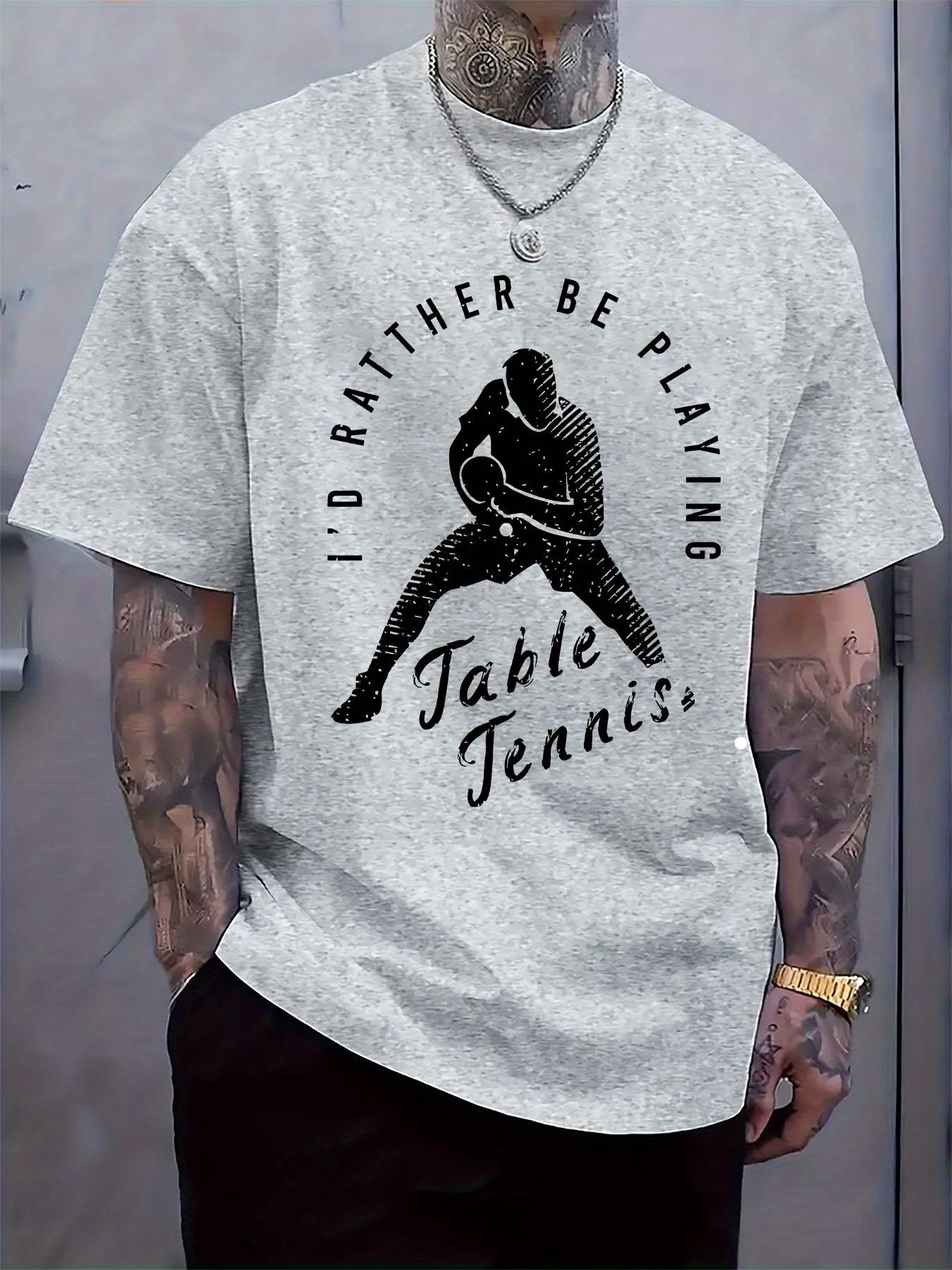 Casual Short Sleeve Tshirt with I d Rather Be Playing Tab... S
