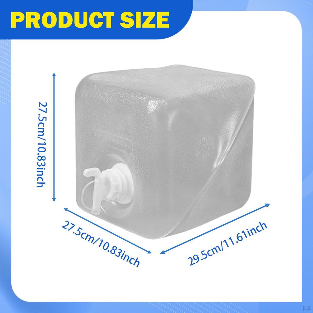 Collapsible Water Container Camping Storage Carrier Overlanding Gear Versatile Foldable for