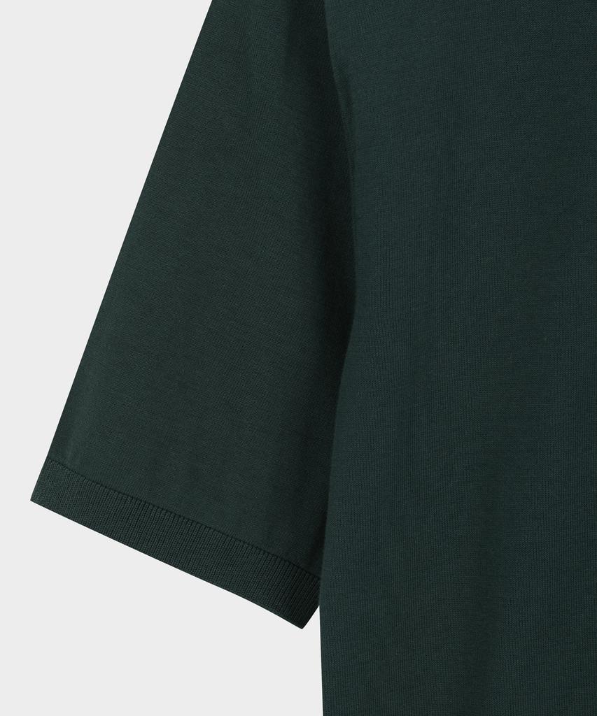 BROOKS BROTHERS Cotton Polo Short Sleeve Sweater (Dark Green) (Bbwtmog202)
