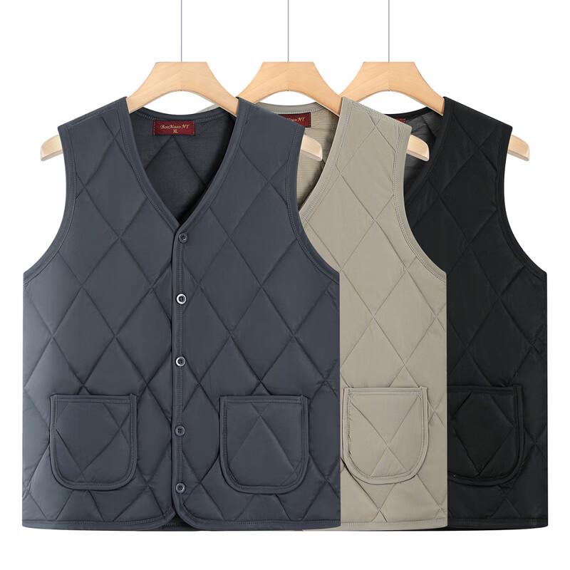 Men's Padded Winter Vest for Middle-Aged & Elderly