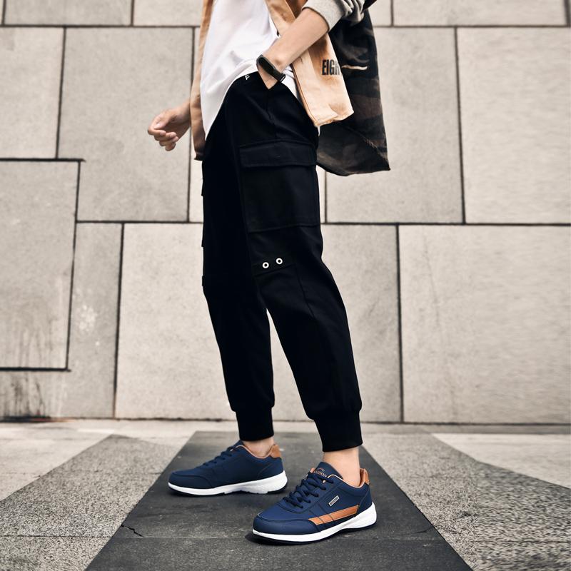 Mode Mode Freizeitschuhe Herren Outdoor Tennis Sneaker Leicht Bequem Schnürschuh PU Trainer Größe Kleiner als Normal für Herren