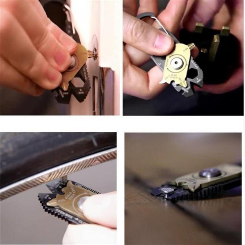 Creative Roulette Multifunctional Combination Tool 20 In 1 Stainless Steel Wrench Screwdriver EDC Outdoor Portable Small Tool