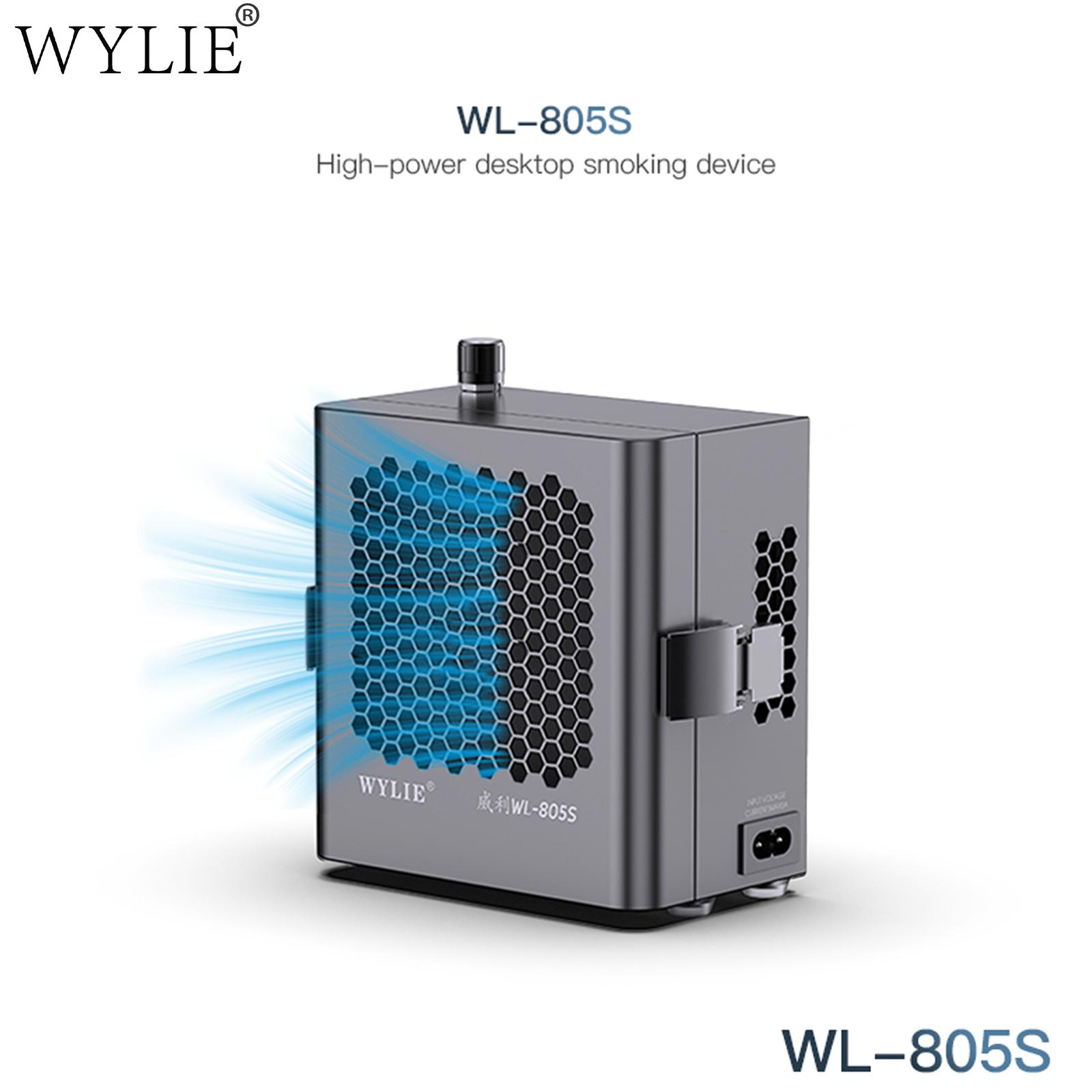 WYLIE WL-805S Desktop Smoking Device Industrial Smoke Purifier for Phone Electric Soldering Dust Removal Exhaust Fan Repair tool