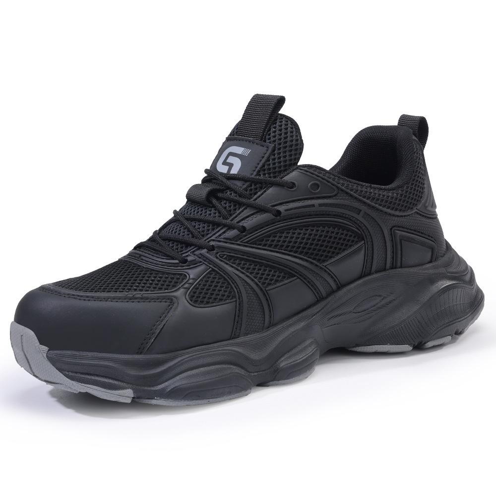 Shoes Men's labor insurance shoes Men's anti-smashing and anti-piercing safety shoes Steel bag head Lightweight comfortable protective shoes