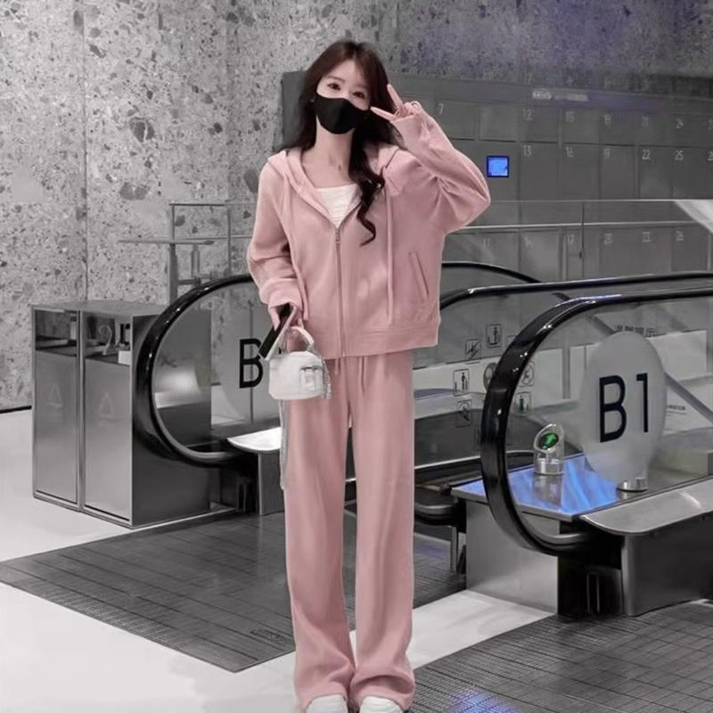 Autumn and Winter Gentle Series A Complete Set of Winter Wear Age-reducing Casual Autumn Sweater Sports Suit Women