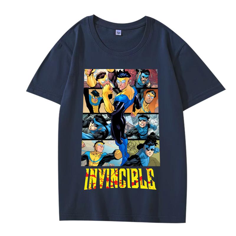 Vintage Invincible Základní tričko nové pánské dámské Oversized top 100% Bavlna krátký rukáv Letní potisk Unisex topy