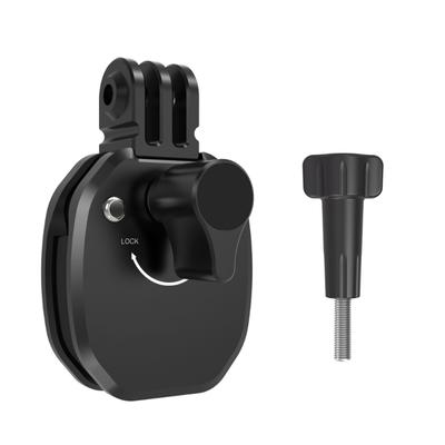 Sports Camera Mount Clamp Stand for Electric Bikes and Motorcycles Windscreen, Aluminum with Protective Silicone Padding