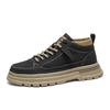 High-top new British-style retro mid-top thick-soled heightening board shoes, comfortable soft-soled casual trendy shoes