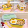 800ml Portable Silicone Folding Lunch Box Bento Boxes Food Container for Outdoor Travel