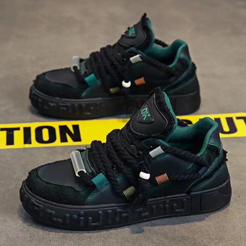 

Модные мужские повседневные кроссовки из сетчатой ткани, дышащие, модные кроссовки на шнуровке 2025 года, кроссовки для ходьбы, бега, тренировок 44 чёрный