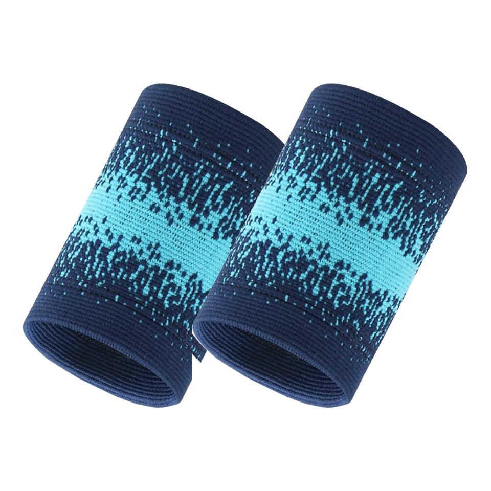 Gtubike 1 Pair Compression High Elasticity Knitted Breathable Moisture Wicking Athletic Sweatbands Sports Wristband Wrist Brace