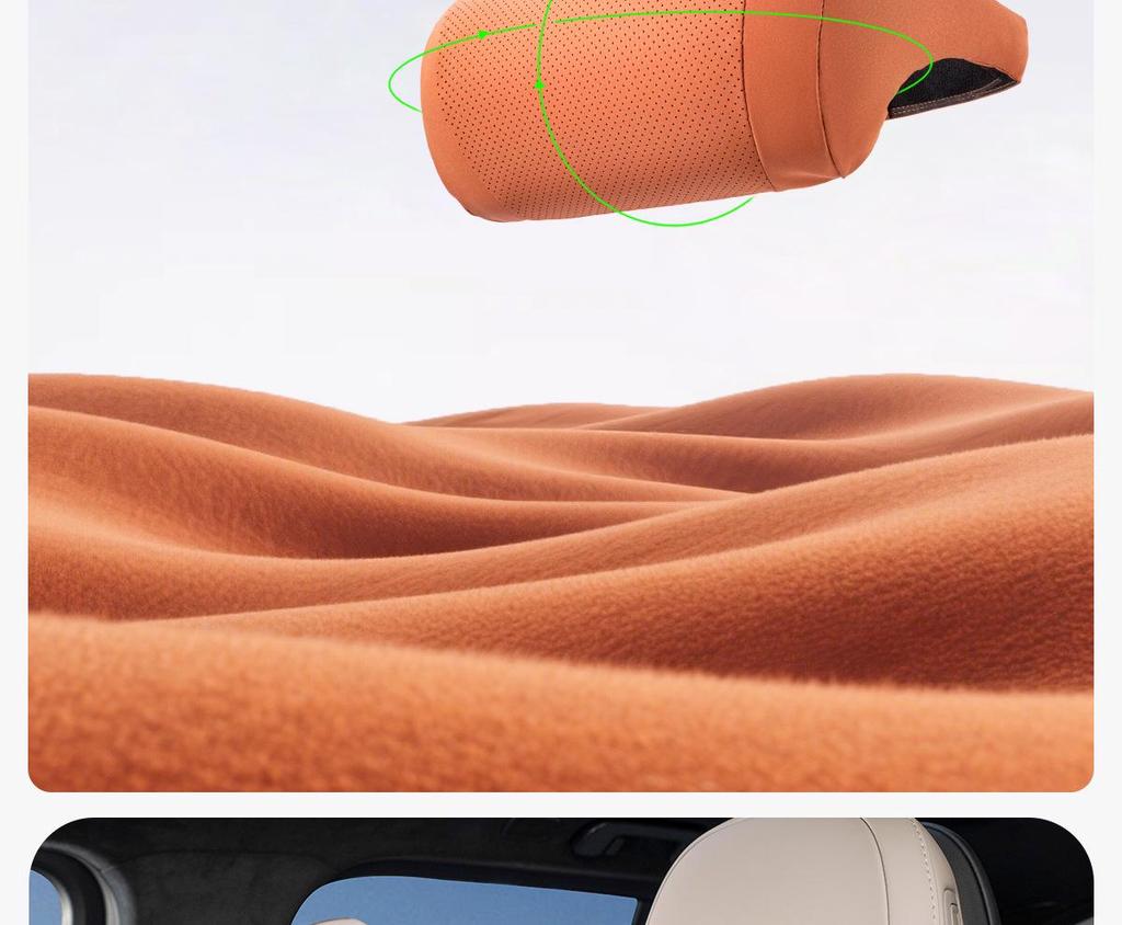 High-Grade Cute Neck Pillow & Lumbar Support for Tesla Seats