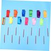 Kids Dance Ribbon Streamer Set 24 Pieces Assorted Colors 400x5cm Gymnastics Stick