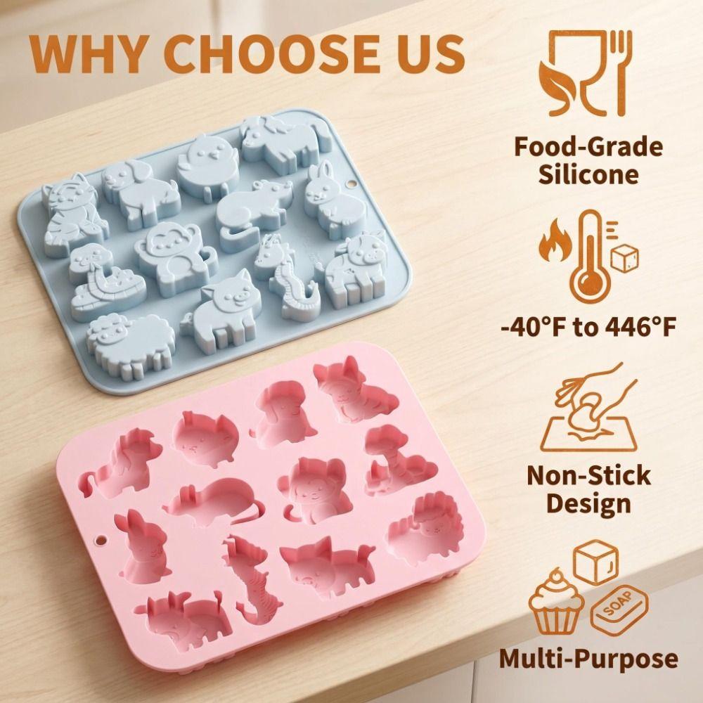 Reusable Chocolate Dessert Mold Animal Shaped Baking Mould New Mousse Cake Mold Dessert Making
