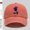 pc pcs Unisex Dark Purple Rose Print Trucker Cap with Adjustable Buckle Strap  Sun Visor  Vintage Floral Baseball Hat Suitab
