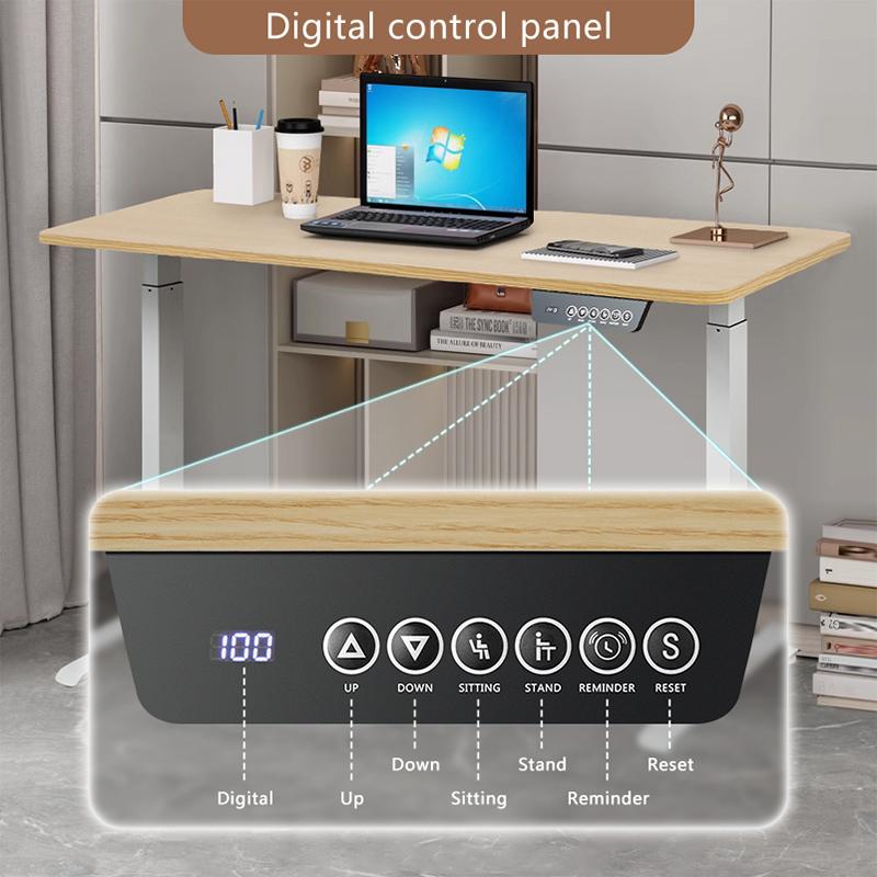 Height Adjustable Desk Motion Electric Stand Up Down Computer Table Modern Lift Motorized Gaming Desktop For Home Office Desks