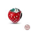 100% Copper Fashion Coffee Donut Strawberry Afternoon Tea Charms Bead Fit Pandachoriginal Bracelet Diy Jewelry