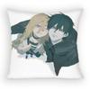 Angels of Death Rachel x Zack Pillow Case Sofa Living Room for Bedroom car Headboard Backrest Cushion Square Cushion Nap Time