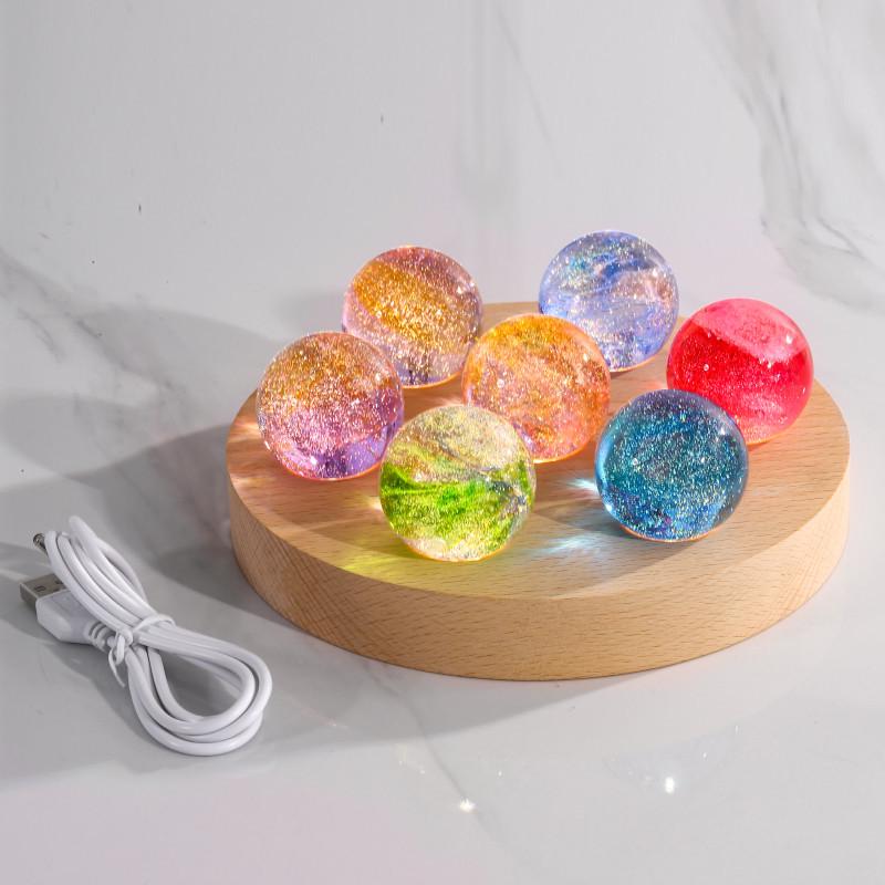Seven-Color Crystal Starry Nightlight Ornaments - Festival & Birthday Gift