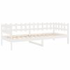 Daybed without Mattress White 90 x 190 cm Solid Pine Wood