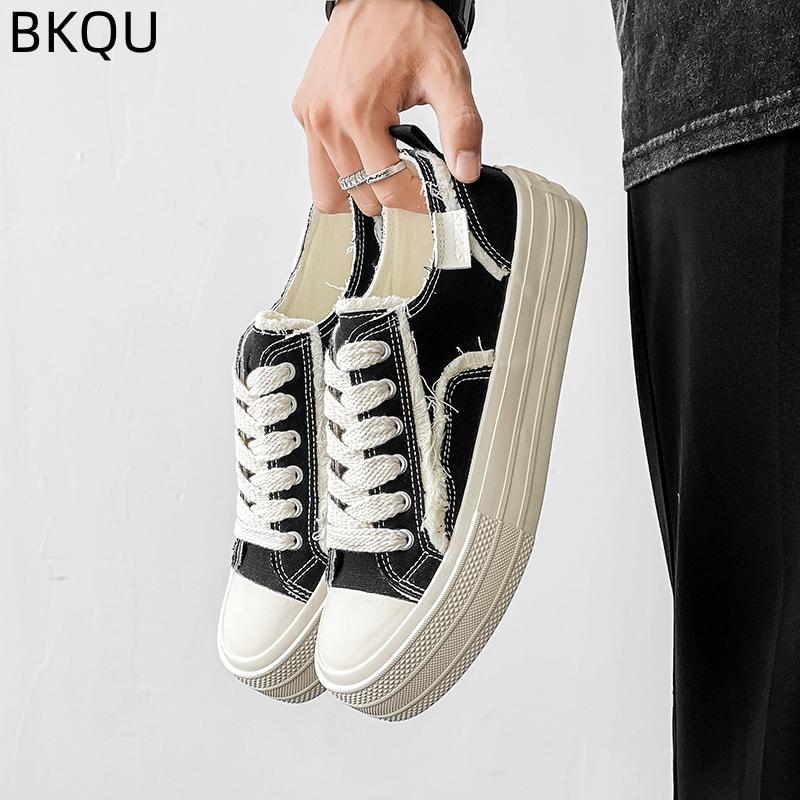 

New Men s Breathable Vulcanized Canvas Shoes Fashion Outdoor Casual Trend Versatile Shoes Men s Shoes Non-slip Thick Bottom