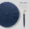 New Style Straight-Handle One-Piece Umbrella for Women, High-Looking Automatic Umbrella, Enlarged, Reinforced, Thickened, Storm-Resistant Long-Handle