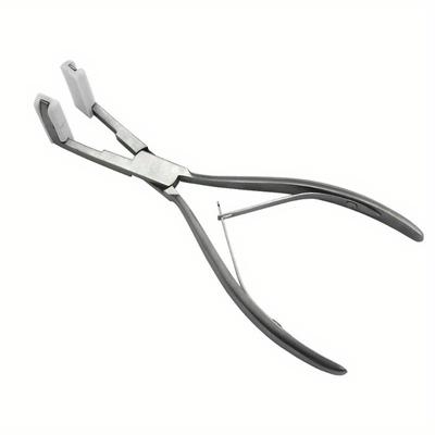 1 PC 7 zoll Silber Edelstahl Zange für band haar verlängerung Band Versiegelung Zange Keratin Haar Verlängerung Werkzeuge