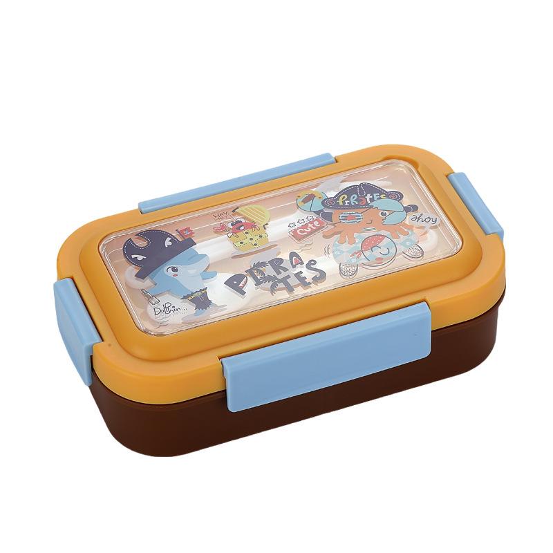 Carina Scatola Pranzo per Studenti a Cartoni Animati - Contenitore Bento e Snack per Bambini
