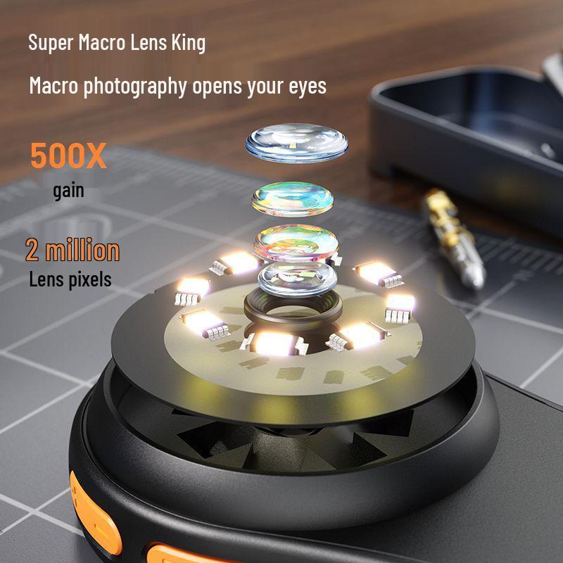 Portable Digital Handheld Microscope with Multifunctional 4-Inch Screen for Detection and Repair Tasks