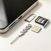 2/5/10Pcs Sim Card Removal Tool Set, Engraved Stainless Steel Sim Ejector Pins , Universal Sim Card Pin