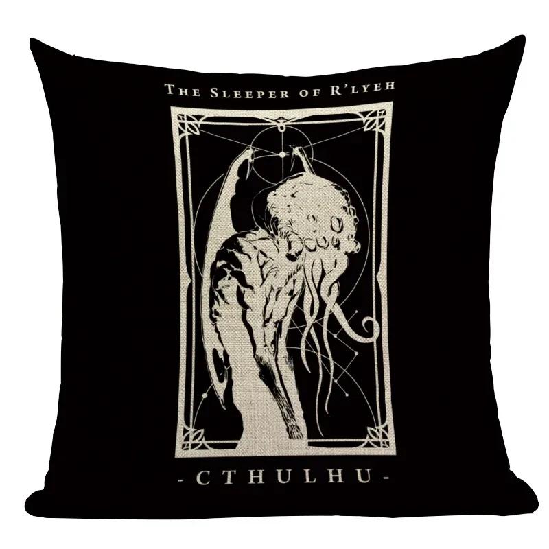 Dark Tarot, Gothic Style Double-Sided Printed Pillow Cover Short Plush Suitable Living Rooms Bedrooms Sofas Throw Cushion Cover