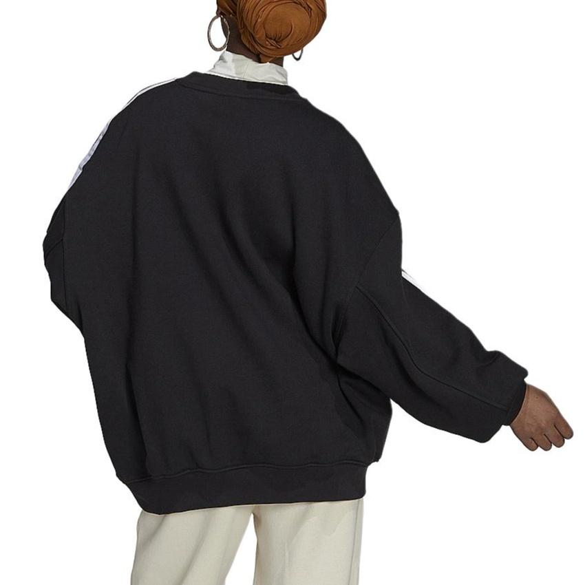 (WMNS) adidas Originals Adicolor Classics Oversized Sweatshirt 'Black' Women's H33539